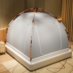 New warm bed tent mosquito net, full blackout, fully enclosed, insulated, windproof winter curtains, home indoor bed curtains. New warm bed tent mosquito net, full blackout, fully enclosed, insulated, windproof winter curtains, home indoor bed curtains.