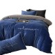 Class A high-end four-piece baby fleece set, milk fleece, coral fleece, baby fleece sheets, and quilt covers, thickened bedding