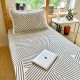 Student dormitory fitted sheet, 90x190 single-piece thickened milk coral fleece thin mattress cover.