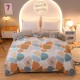 Pure cotton single-sided plush quilt cover, coral fleece flannel, single winter student dormitory mattress for children, all-cotton ab-side.