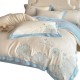 High-end embroidered milk fleece four-piece set, 2025 new plush duvet cover, thickened winter coral flannel sheet.