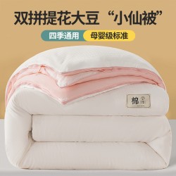 2024 Jacquard Double-Patchwork Cotton Soy Quilt, Two-in-One Zippered Mother-and-Daughter Quilt, Spring, Autumn, Winter, Summer Quilt for Students 2024 Jacquard Double-Patchwork Cotton Soy Quilt, Two-in-One Zippered Mother-and-Daughter Quilt, Spring, Autumn, Winter, Summer Quilt for Students