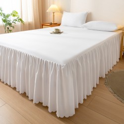 Bed skirt, single-piece dust cover, protective cover, 1.5m/1.8m bed skirt, non-slip lace bed sheet, floor-length, concealing. Bed skirt, single-piece dust cover, protective cover, 1.5m/1.8m bed skirt, non-slip lace bed sheet, floor-length, concealing.