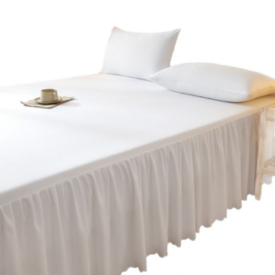 Bed skirt, single-piece dust cover, protective cover, 1.5m/1.8m bed skirt, non-slip lace bed sheet, floor-length, concealing. Bed skirt, single-piece dust cover, protective cover, 1.5m/1.8m bed skirt, non-slip lace bed sheet, floor-length, concealing.