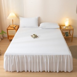 Bed skirt, single-piece dust cover, protective cover, 1.5m/1.8m bed skirt, non-slip lace bed sheet, floor-length, concealing. Bed skirt, single-piece dust cover, protective cover, 1.5m/1.8m bed skirt, non-slip lace bed sheet, floor-length, concealing.
