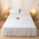 Bed skirt, single-piece dust cover, protective cover, 1.5m/1.8m bed skirt, non-slip lace bed sheet, floor-length, concealing. Bed skirt, single-piece dust cover, protective cover, 1.5m/1.8m bed skirt, non-slip lace bed sheet, floor-length, concealing.