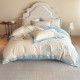 High-end embroidered milk fleece four-piece set, 2025 new plush duvet cover, thickened winter coral flannel sheet.