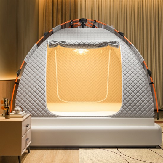 New warm bed tent mosquito net, full blackout, fully enclosed, insulated, windproof winter curtains, home indoor bed curtains.