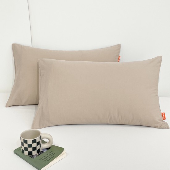 Washed Cotton Pillowcases, One Pair, Household, 100 Pillowcases, 48x74, Single Pillow Liner for Men Washed Cotton Pillowcases, One Pair, Household, 100 Pillowcases, 48x74, Single Pillow Liner for Men