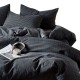 Spring and summer maternity-grade thickened pure cotton plaid four-piece set, simple jacquard duvet cover, Japanese-style all-cotton bedding Spring and summer maternity-grade thickened pure cotton plaid four-piece set, simple jacquard duvet cover, Japanese-style all-cotton bedding