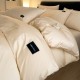 Light luxury satin jacquard four-piece set, 2024 new orange-orange duvet cover. Light luxury satin jacquard four-piece set, 2024 new orange-orange duvet cover.