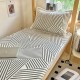 Student dormitory fitted sheet, 90x190 single-piece thickened milk coral fleece thin mattress cover.