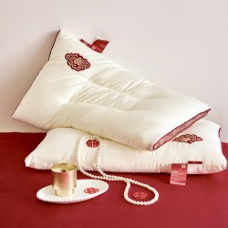 High-end wedding pillow core, Chinese-style wedding pillow, neck support pillow Wedding pillows and bedding for newlyweds' rooms High-end wedding pillow core, Chinese-style wedding pillow, neck support pillow Wedding pillows and bedding for newlyweds' rooms
