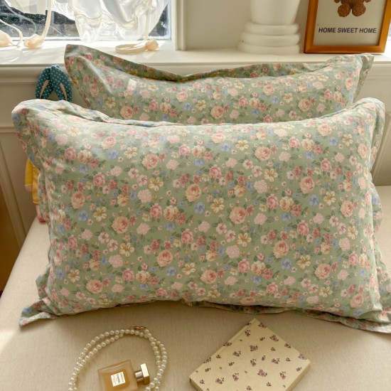 Cotton pillowcase, 48cmx74cm, small cotton floral pillowcase, 50x80, pillowcase liner Set of 40*60 (one pair)