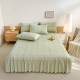 Old coarse cloth bed skirt, single, pure cotton, three-piece, four-season set, thickened cotton non-slip sheets, bedspread, summer cover, concealing hem. Old coarse cloth bed skirt, single, pure cotton, three-piece, four-season set, thickened cotton non-slip sheets, bedspread, summer cover, concealing hem.