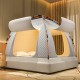 New warm bed tent mosquito net, full blackout, fully enclosed, insulated, windproof winter curtains, home indoor bed curtains.