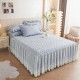New high-end Korean princess-style quilted bed skirt, single-piece, lace-trimmed bed apron cover, universal for all seasons.