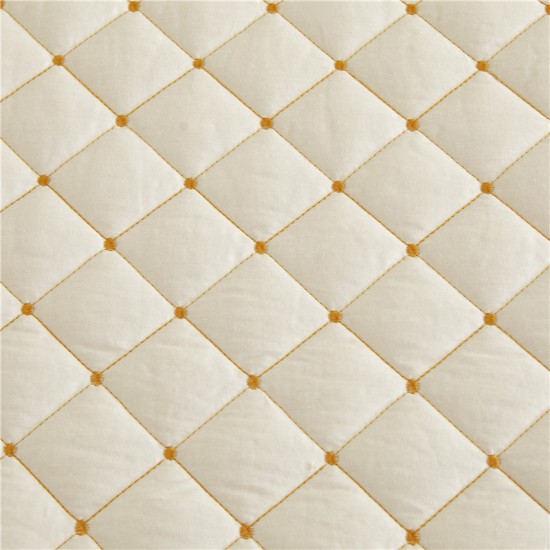 Quilted cotton headboard cover, wood panel fabric, curved leather bed cover, dust cover, fabric lace