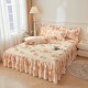 Princess-style three-piece bed skirt, single-piece bedspread, 1.8m, non-slip lace, all-cotton bed cover, bed apron