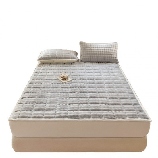 Milk velvet mattress pad, thickened home mattress, dormitory single-size student quilt, winter plush blanket Milk velvet mattress pad, thickened home mattress, dormitory single-size student quilt, winter plush blanket