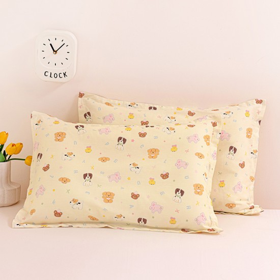 Cotton children's cartoon cute pillowcases (30x50, single, pure cotton pillowcases, 40x60, envelope-shaped pillowcases, wholesale).