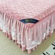 Princess style milk velvet quilted bed skirt, single-piece thickened coral fleece bedspread, 2025 new winter style. Princess style milk velvet quilted bed skirt, single-piece thickened coral fleece bedspread, 2025 new winter style.