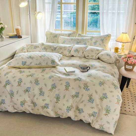 2025 new fitted sheet, four-piece. Seasonal universal pure cotton bedspread, 100% cotton thickened quilted bed skirt, three-piece mattress protector set. 2025 new fitted sheet, four-piece. Seasonal universal pure cotton bedspread, 100% cotton thickened quilted bed skirt, three-piece mattress protector set.