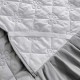 Washed cotton bed skirt, single solid color quilted dust cover, 1.5m x 1.8m sheet, non-slip fitted sheet