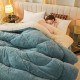 Large jacquard milk fleece winter quilt with core for warmth and thickness, suitable for single and double beds in all seasons, summer, spring, and autumn. Large jacquard milk fleece winter quilt with core for warmth and thickness, suitable for single and double beds in all seasons, summer, spring, and autumn.