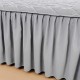 Washed cotton bed skirt, single solid color quilted dust cover, 1.5m x 1.8m sheet, non-slip fitted sheet