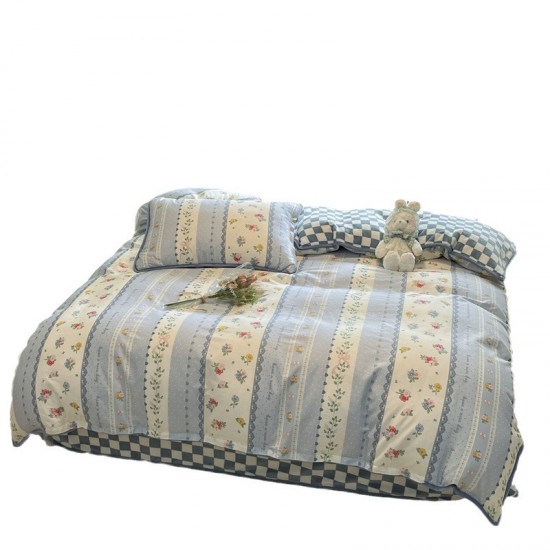 AB-faced pure cotton plush single-piece quilt cover, coral fleece winter single-sided fleece, milk fleece quilt cover and sheets wholesale AB-faced pure cotton plush single-piece quilt cover, coral fleece winter single-sided fleece, milk fleece quilt cover and sheets wholesale