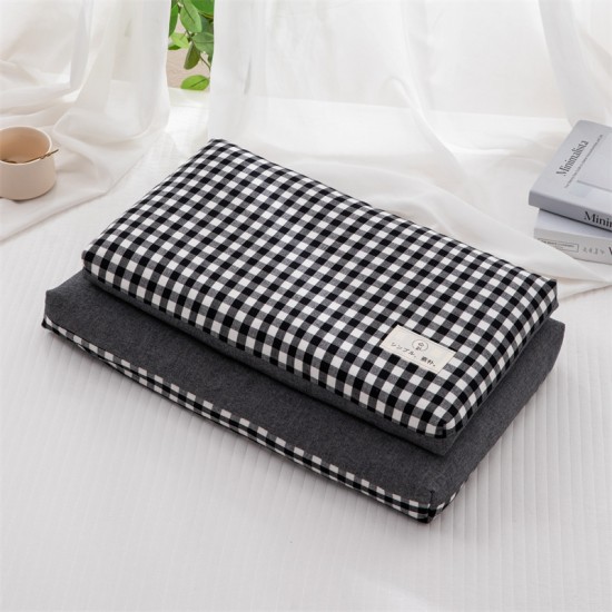 Pair of buckwheat hull pillows for cervical support and sleep, Cassia seed firm pillows for adults, single low-profile pillows Pair of buckwheat hull pillows for cervical support and sleep, Cassia seed firm pillows for adults, single low-profile pillows