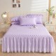 New high-end Korean princess-style quilted bed skirt, single-piece, lace-trimmed bed apron cover, universal for all seasons.