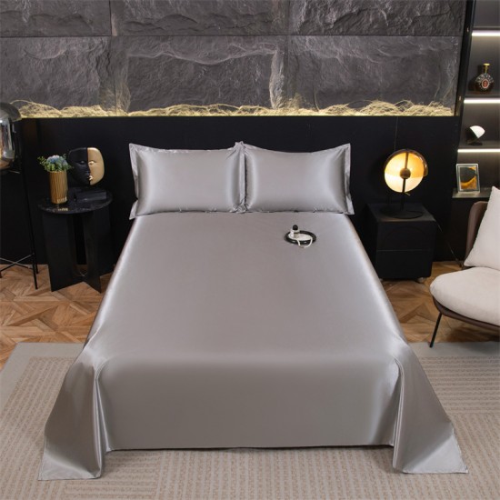 Stain-proof washable ice silk sheets, single, summer silky waterproof bedsheets, dormitory single and double pillowcases, ice silk urine-proof. Stain-proof washable ice silk sheets, single, summer silky waterproof bedsheets, dormitory single and double pillowcases, ice silk urine-proof.