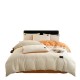 Light luxury satin jacquard four-piece set, 2024 new orange-orange duvet cover. Light luxury satin jacquard four-piece set, 2024 new orange-orange duvet cover.