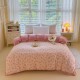 Pure cotton single-sided plush quilt cover, coral fleece flannel, single winter student dormitory mattress for children, all-cotton ab-side.