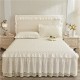 Quilted cotton headboard cover, wood panel fabric, curved leather bed cover, dust cover, fabric lace