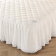 Simple all-cotton bed skirt, single bed cover, pure cotton non-slip three-piece Simmons mattress protector set (1) 5m 1.8m bed for all seasons