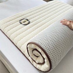 Lambskin mattress pad for home use, thickened for autumn and winter, single-size sponge warm bedding for student dormitories Lambskin mattress pad for home use, thickened for autumn and winter, single-size sponge warm bedding for student dormitories