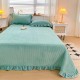 2024 Autumn/Winter milk velvet lace bed cover, anti-static, quilted, thickened, non-slip solid color bed cover set (three-piece set) 2024 Autumn/Winter milk velvet lace bed cover, anti-static, quilted, thickened, non-slip solid color bed cover set (three-piece set)