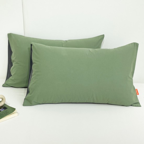 Washed Cotton Pillowcases, One Pair, Household, 100 Pillowcases, 48x74, Single Pillow Liner for Men Washed Cotton Pillowcases, One Pair, Household, 100 Pillowcases, 48x74, Single Pillow Liner for Men