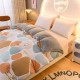 Pure cotton single-sided plush quilt cover, coral fleece flannel, single winter student dormitory mattress for children, all-cotton ab-side.