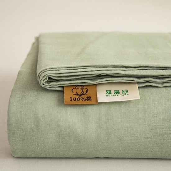 Class A high-end double-layered gauze single sheet, pure cotton, household double quilt, soft, wholesale, solid color.