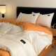 Light luxury satin jacquard four-piece set, 2024 new orange-orange duvet cover. Light luxury satin jacquard four-piece set, 2024 new orange-orange duvet cover.