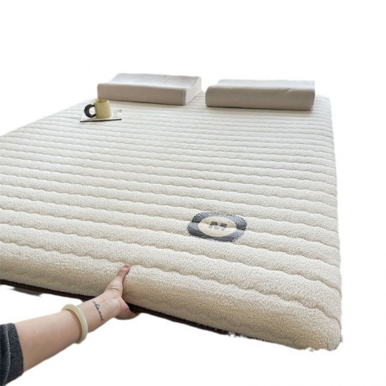 Lambskin mattress pad for home use, thickened for autumn and winter, single-size sponge warm bedding for student dormitories Lambskin mattress pad for home use, thickened for autumn and winter, single-size sponge warm bedding for student dormitories