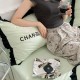 Waffle washed cotton four-piece set, summer bedding, dormitory three-piece duvet cover, bed sheet. Single black lace fitted sheet (ins) Waffle washed cotton four-piece set, summer bedding, dormitory three-piece duvet cover, bed sheet. Single black lace fitted sheet (ins)