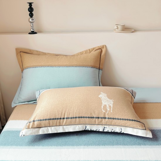 Pair of brushed cotton pillowcases, pure cotton pillows Thickened 100% cotton pillowcase, 48cm x 74cm, adult. Pair of brushed cotton pillowcases, pure cotton pillows Thickened 100% cotton pillowcase, 48cm x 74cm, adult.