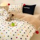 INS American-style autumn and winter thickened and warm milk fleece, girly fairy polka dot four-piece coral fleece set, 1.5m x 1.8m INS American-style autumn and winter thickened and warm milk fleece, girly fairy polka dot four-piece coral fleece set, 1.5m x 1.8m