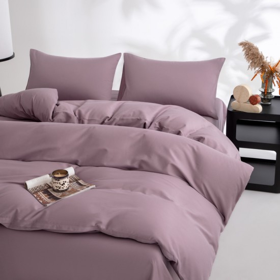 60-thread count thickened brushed cotton duvet cover, single quilt cover, 100% cotton, 160x210, autumn and winter 1.5m four-piece sheet set. 60-thread count thickened brushed cotton duvet cover, single quilt cover, 100% cotton, 160x210, autumn and winter 1.5m four-piece sheet set.