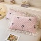 Pair of lace pillowcases, princess-style pillowcases, home double couple's pillowcase, 48x74cm
